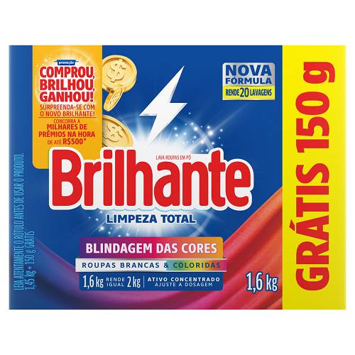 DET PO BRILHANTE 16KG LIMP TT CX PROMO