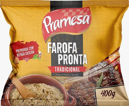 FAROFA MANDIOCA PRAMESA 400G TRAD