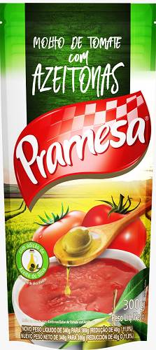 MOLHO TOMATE PRAMESA 300G AZEITONA SCH
