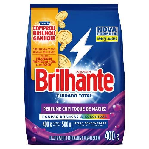 DET PO BRILHANTE 400G CUIDADO TOTAL SCH