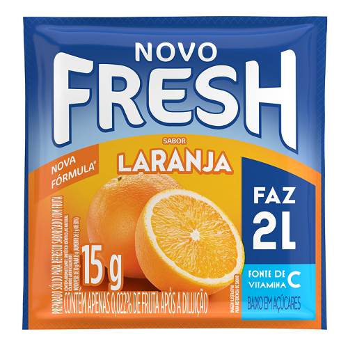 REFRESCO NOVO FRESH 15G LARANJA