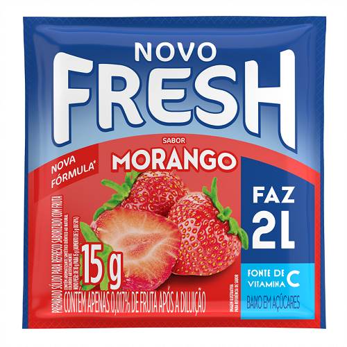 REFRESCO NOVO FRESH 15G MORANGO