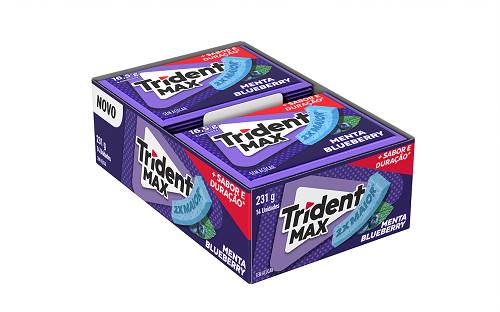 BOMB CHICLE TRIDENT MAXX 14UN MENTA BLUE