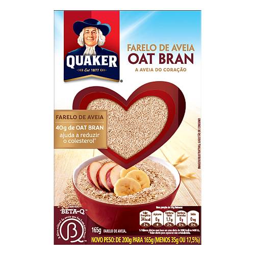 AVEIA QUAKER 165G FARELO OAT BRAN