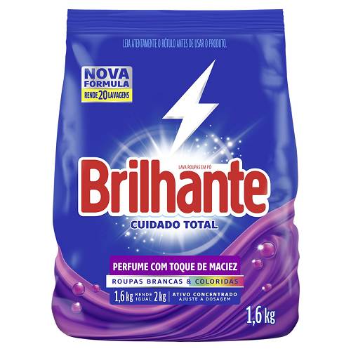 DET PO BRILHANTE 16KG CUIDADO TOTAL SCH