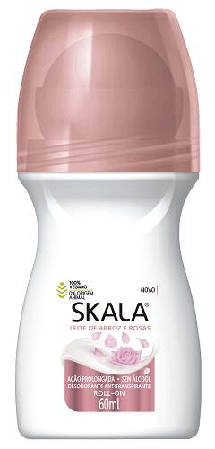 DESOD ROLL ON SKALA 60ML LEITE ARROZ ROS