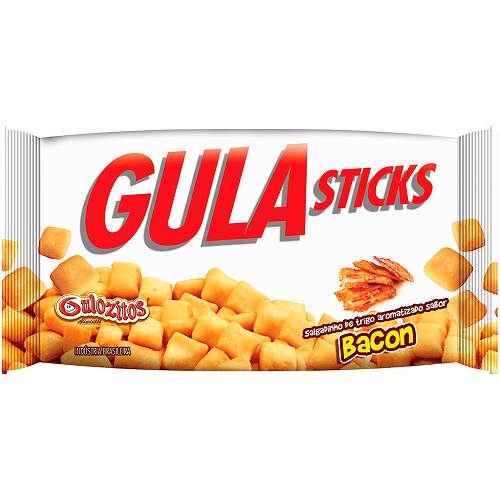 SALGADINHO GULA STICKS 50G BACON 