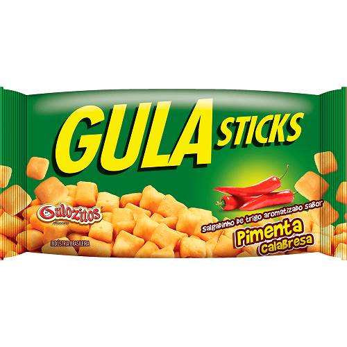 SALGADINHO GULA STICKS 50G PIMENTA CALAB