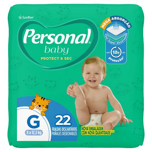 FRALDA PERSONAL BABY JUMBO G 22UN