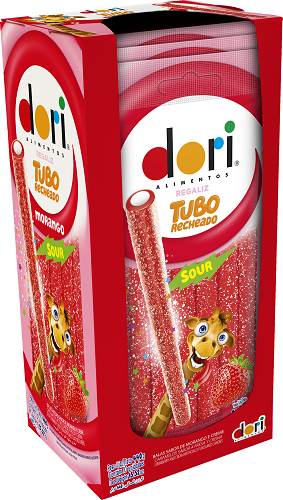 BOMB REGALIZ DORI TUBO 10X44G SOUR MORAN