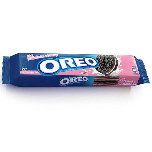 BISC RECH LACTA OREO 90G MORANGO