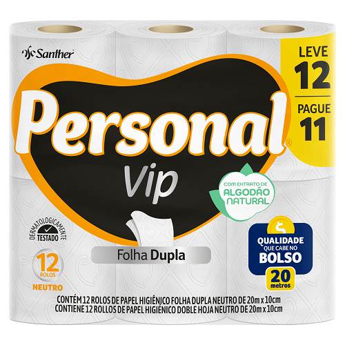 PAPEL HIG FD PERSONAL VIP NT 20M L12P11