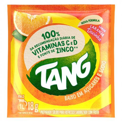 REFRESCO NOVO TANG 18G LARANJA DOCINHA