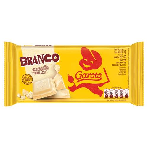 BOMB TAB GAROTO 80G CHOC BRANCO