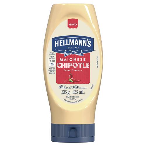 MAIONESE HELLMANNS SQZER 335G CHIPOTLE