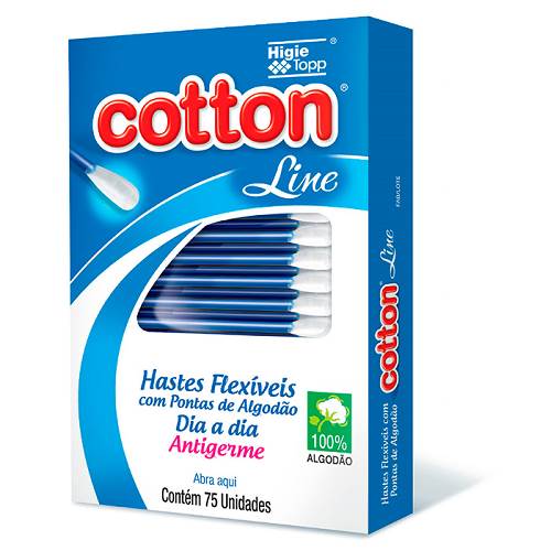 HASTES FLEXIVEIS COTTON LINE 75UN