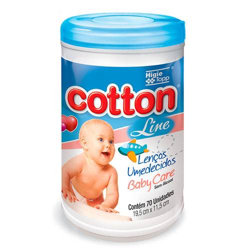 LENCO UMED COTTON LINE POTE AZUL 70UN