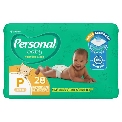 FRALDA PERSONAL BABY JUMBO P 28UN