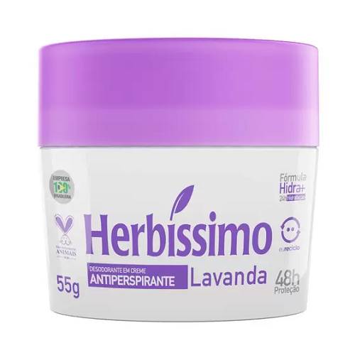 DESOD CREME HERBISSIMO 55G LAVANDA