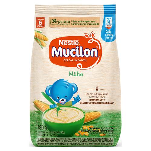 MINGAU MUCILON 180G MILHO SACHE