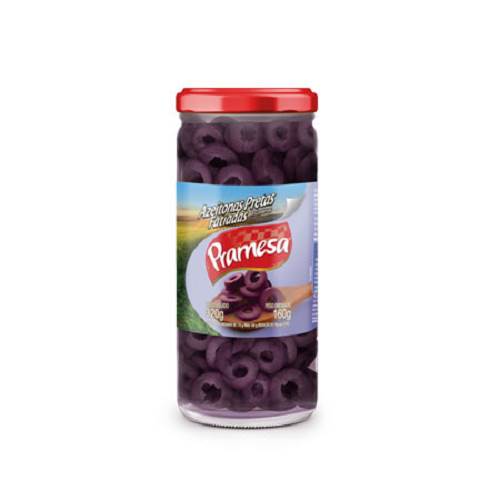 AZEITONA PRAMESA PRETA 160G FATIADA VD
