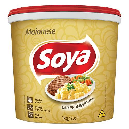 MAIONESE SOYA BALDE 3KG