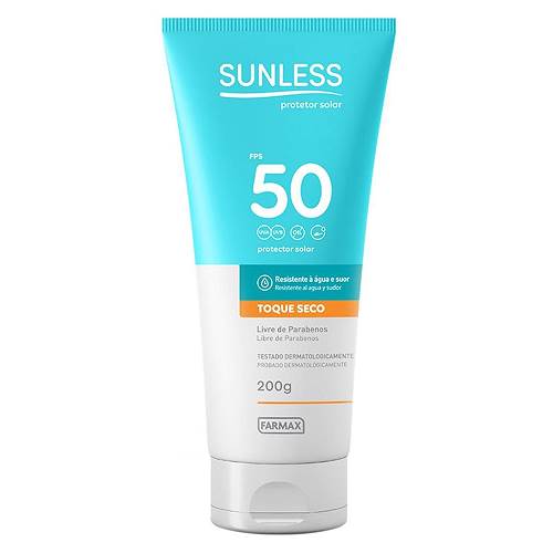 PROTETOR SOLAR SUNLESS T S 200G FPS50