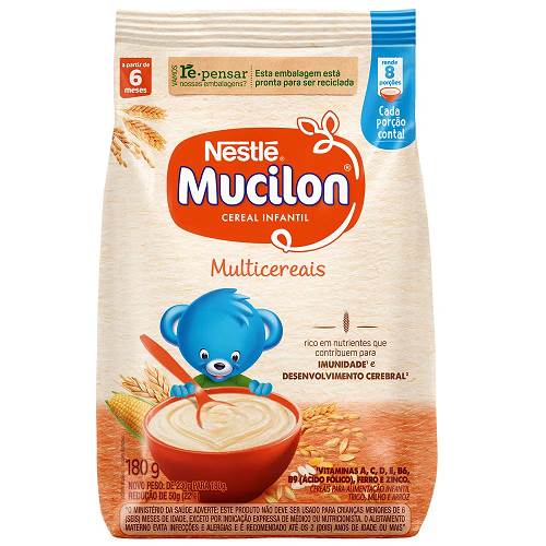 MINGAU MUCILON 180G MULTICEREAIS SACHE