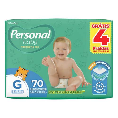 FRALDA PERSONAL BABY GIGA G L70P66UN