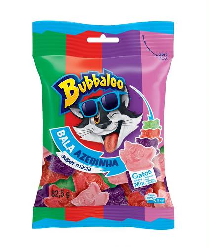BOMB BALA MACIA BUBBALOO 825G AZED MIX