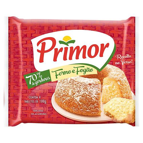 MARG PRIMOR FORNO FOGAO TAB 4X100G