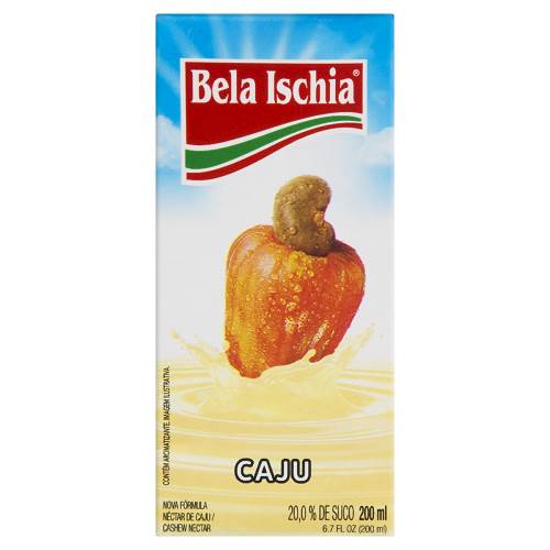 SUCO BELA ISCHIA PPB TP 200ML CAJU
