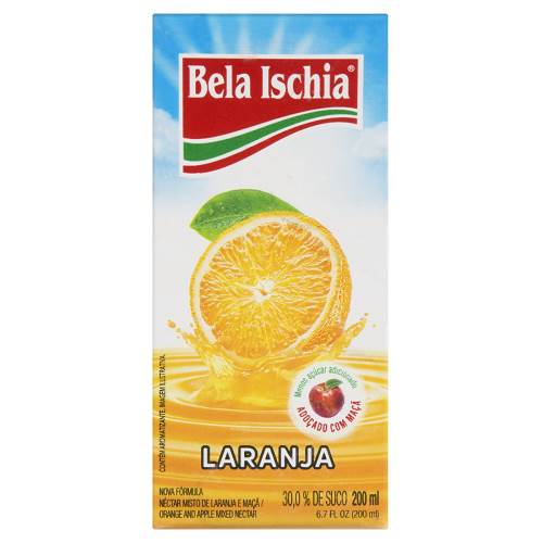 SUCO BELA ISCHIA PPB TP 200ML LARANJA