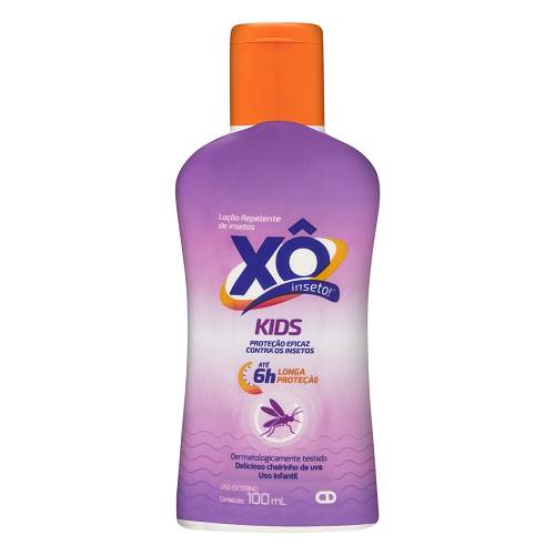 REPELENTE XO INSETO KIDS 100ML LOCAO UVA