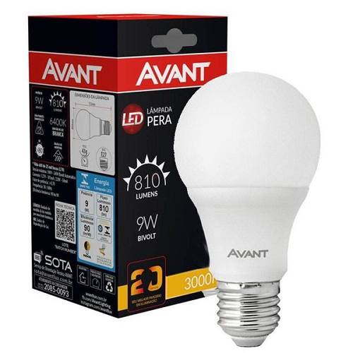 LAMP LED AVANT 9W BIVOLT 6500K MG810B