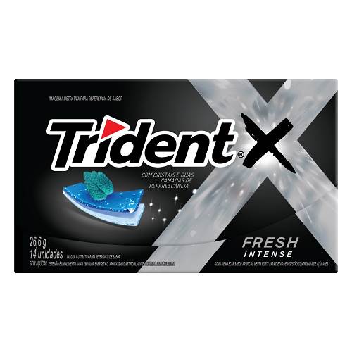 BOMB CHICLE TRIDENT XFRESH 12UN INTENSE