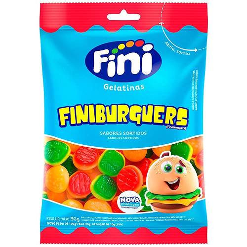 BOMB BALA GELAT FINI 90G FINIBURGUERS