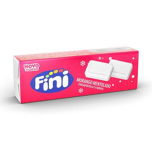 BOMB PASTILHA FINI 14G MORANGO MENTOLADO