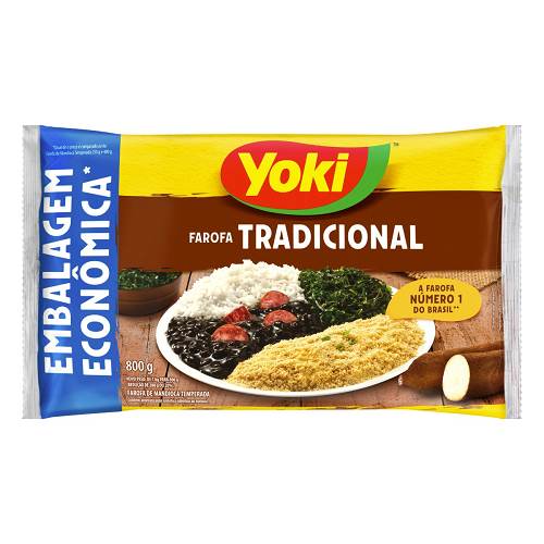 FAROFA MANDIOCA YOKI 800G TRAD 