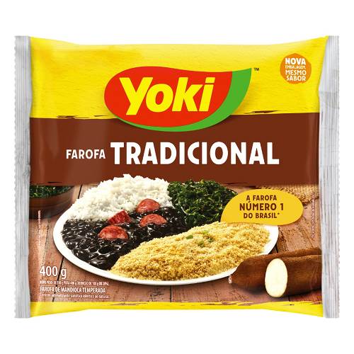 FAROFA MANDIOCA YOKI 400G TRAD 