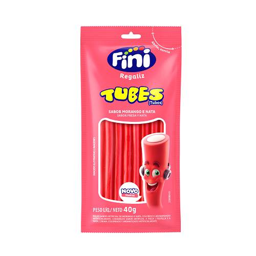 BOMB TUBES GELAT FINI 40G MORANGO