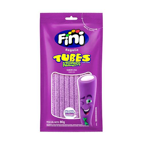 BOMB TUBES GELAT FINI 80G SOUR UVA