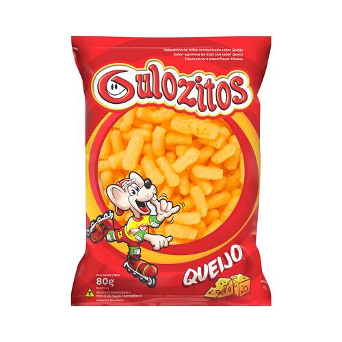 CHIPS GULOZITOS 80G QUEIJO 