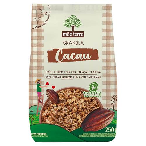 GRANOLA MAE TERRA 250G CACAU