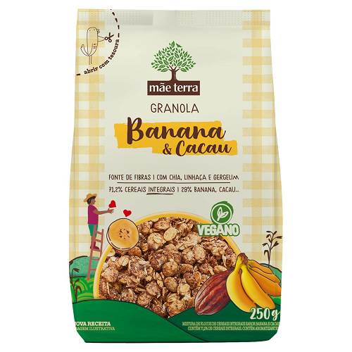 GRANOLA MAE TERRA 250G BANANACACAU