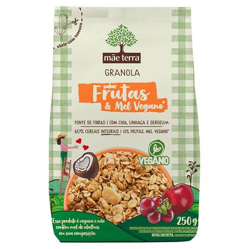 GRANOLA MAE TERRA 250G FRUTASMEL VEGANO