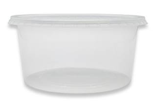 POTE  TAMPA ULTRA PP 250ML 25UN TRANSP