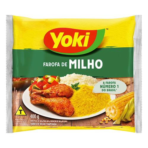 FAROFA MILHO YOKI 400G TEMPERADA
