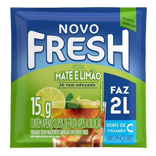REFRESCO NOVO FRESH 15G MATE LIMAO