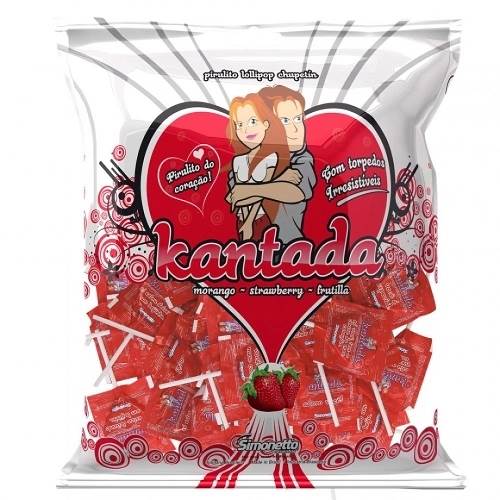 BOMB PIRULITO SIMO KANTADA 500G MORANGO